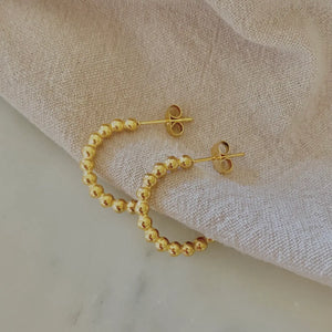 Beaded Small Hoop Earrings