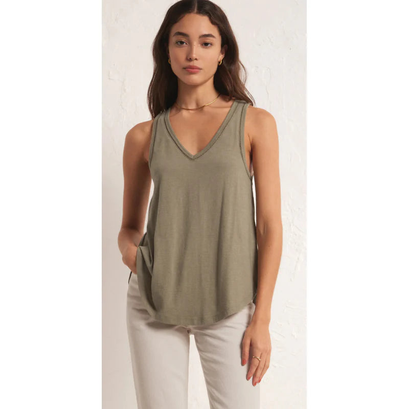 Vagabond Lace Trim Tank