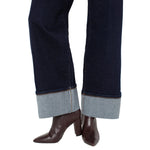 Load image into Gallery viewer, Morgan Cuffed Wide Leg Jeans
