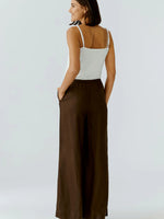 Load image into Gallery viewer, Espresso Linen Pant
