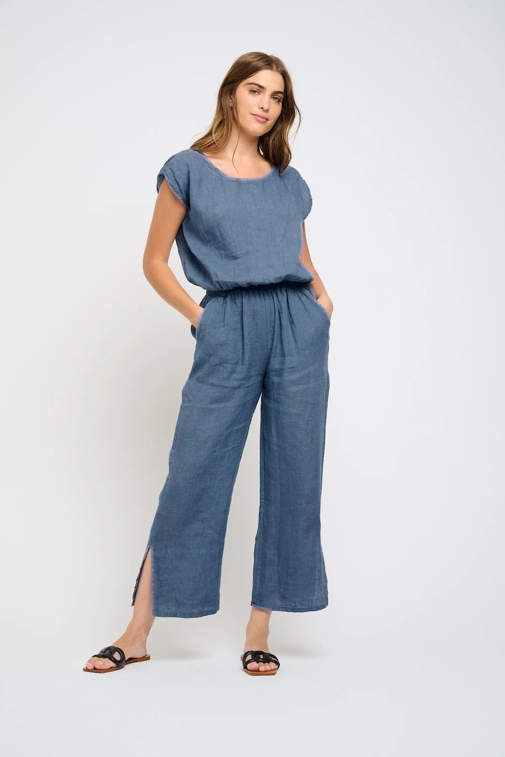 Azure Cropped Top with Elastic