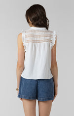 Load image into Gallery viewer, Emily Sleeveless Blouse - White
