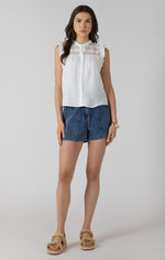 Load image into Gallery viewer, Emily Sleeveless Blouse - White
