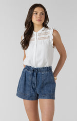 Load image into Gallery viewer, Emily Sleeveless Blouse - White
