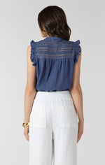 Load image into Gallery viewer, Emily Sleeveless Blouse - Indigo
