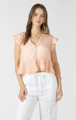 Load image into Gallery viewer, Peach Fizz Blouse
