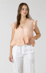 Load image into Gallery viewer, Peach Fizz Blouse
