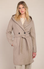 Load image into Gallery viewer, Hooded Trench with Belt
