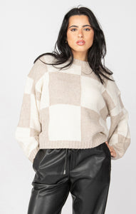 Gracie Check Sweater