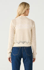 Load image into Gallery viewer, Ecru Open-Weave Sweater
