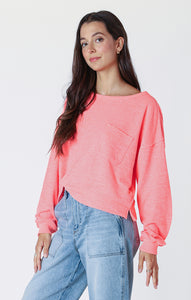 Bright Coral Sweatshirt