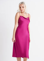 Load image into Gallery viewer, Fuchsia Berry Slip Dress
