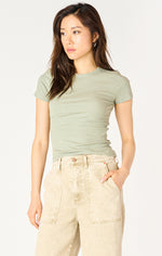 Load image into Gallery viewer, Sage Ribbed Tee
