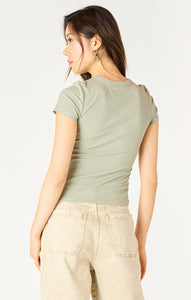 Sage Ribbed Tee