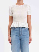 Load image into Gallery viewer, Chloe Smocked Blouse
