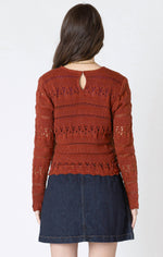 Load image into Gallery viewer, Scallop Hem Knitted Top
