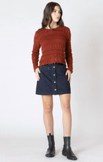 Load image into Gallery viewer, Scallop Hem Knitted Top
