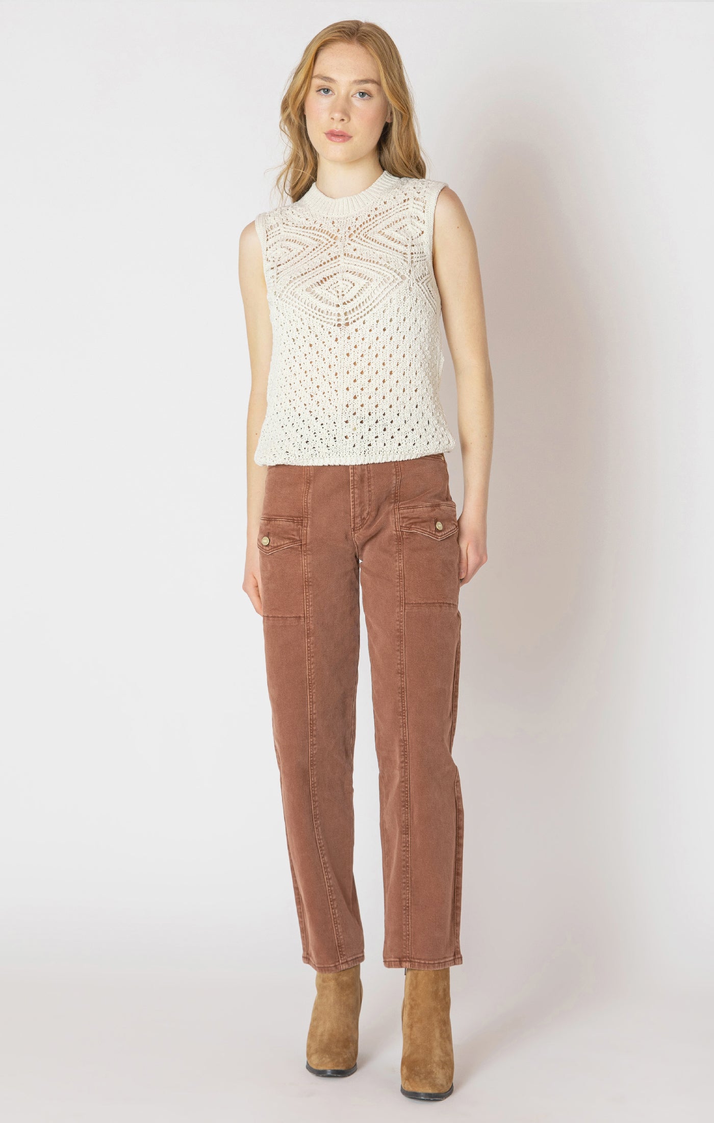 Pointelle Knit Tank