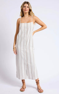Nopales Striped Button Maxi