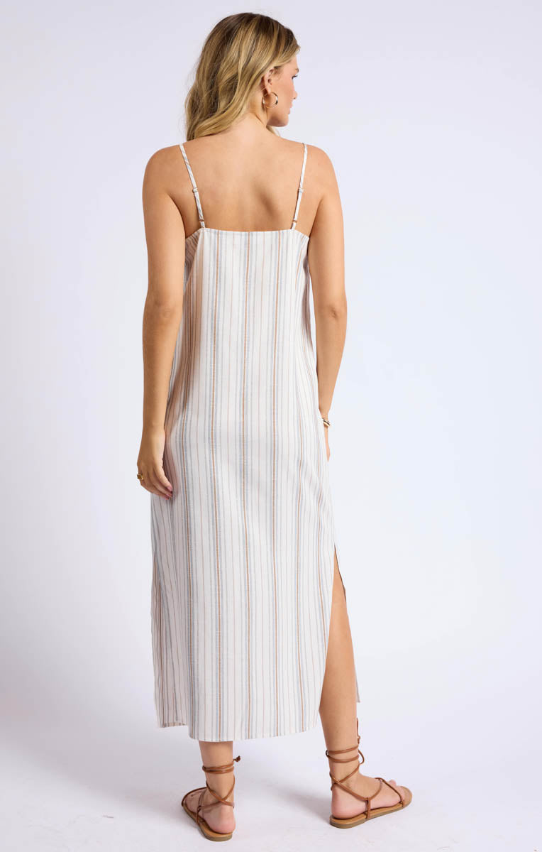 Nopales Striped Button Maxi