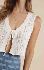 Load image into Gallery viewer, Beth Tie Front Vest
