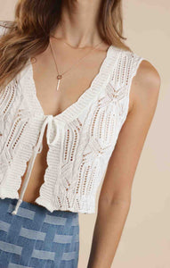 Beth Tie Front Vest