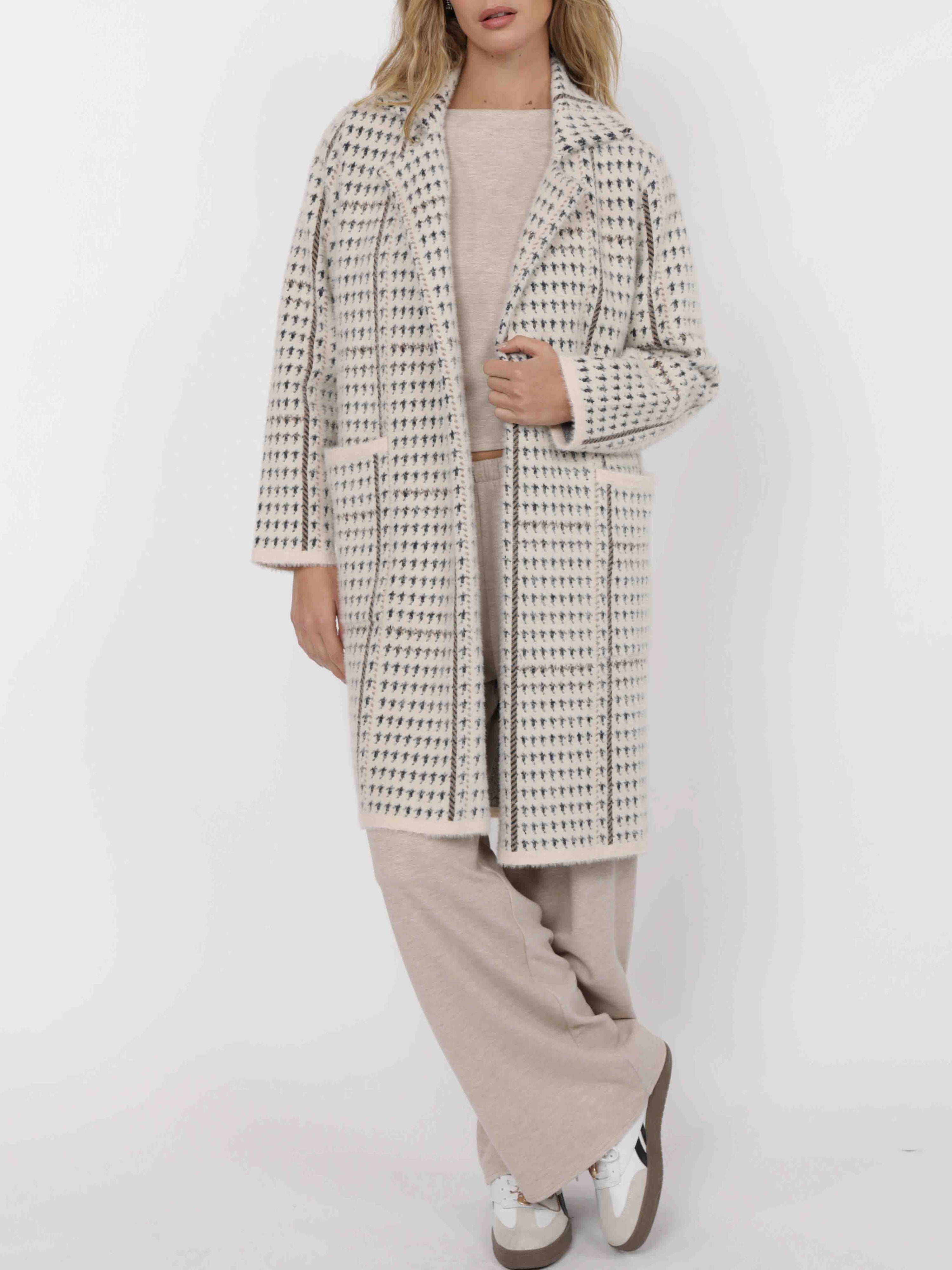 Marceau Houndstooth Coat