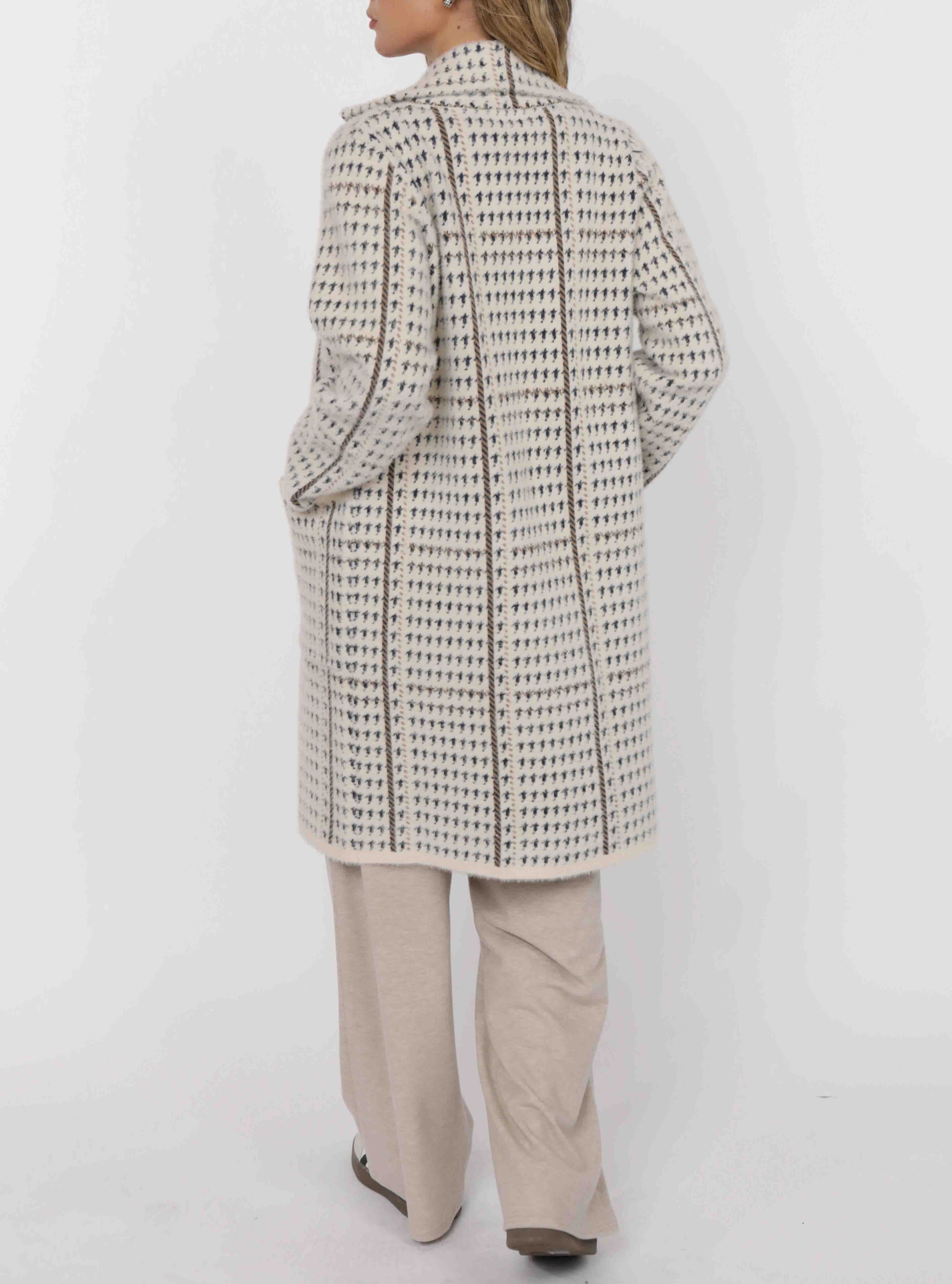 Marceau Houndstooth Coat