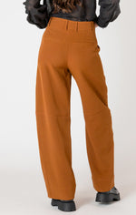 Load image into Gallery viewer, Caramel Barrel Leg Trouser
