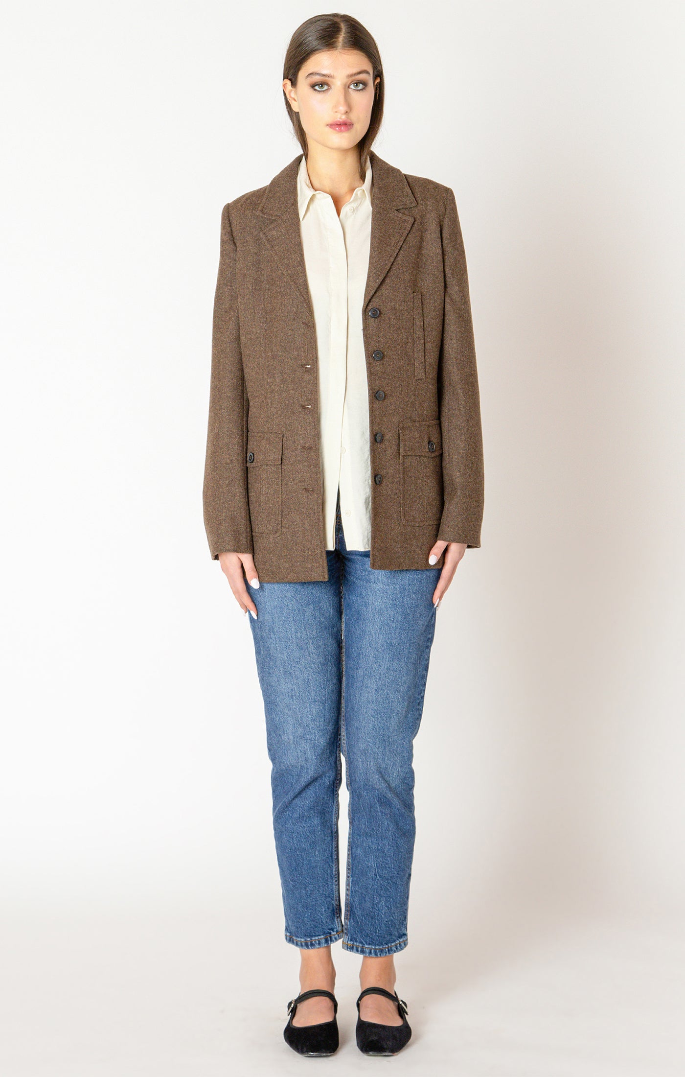 Utility Tweed Blazer