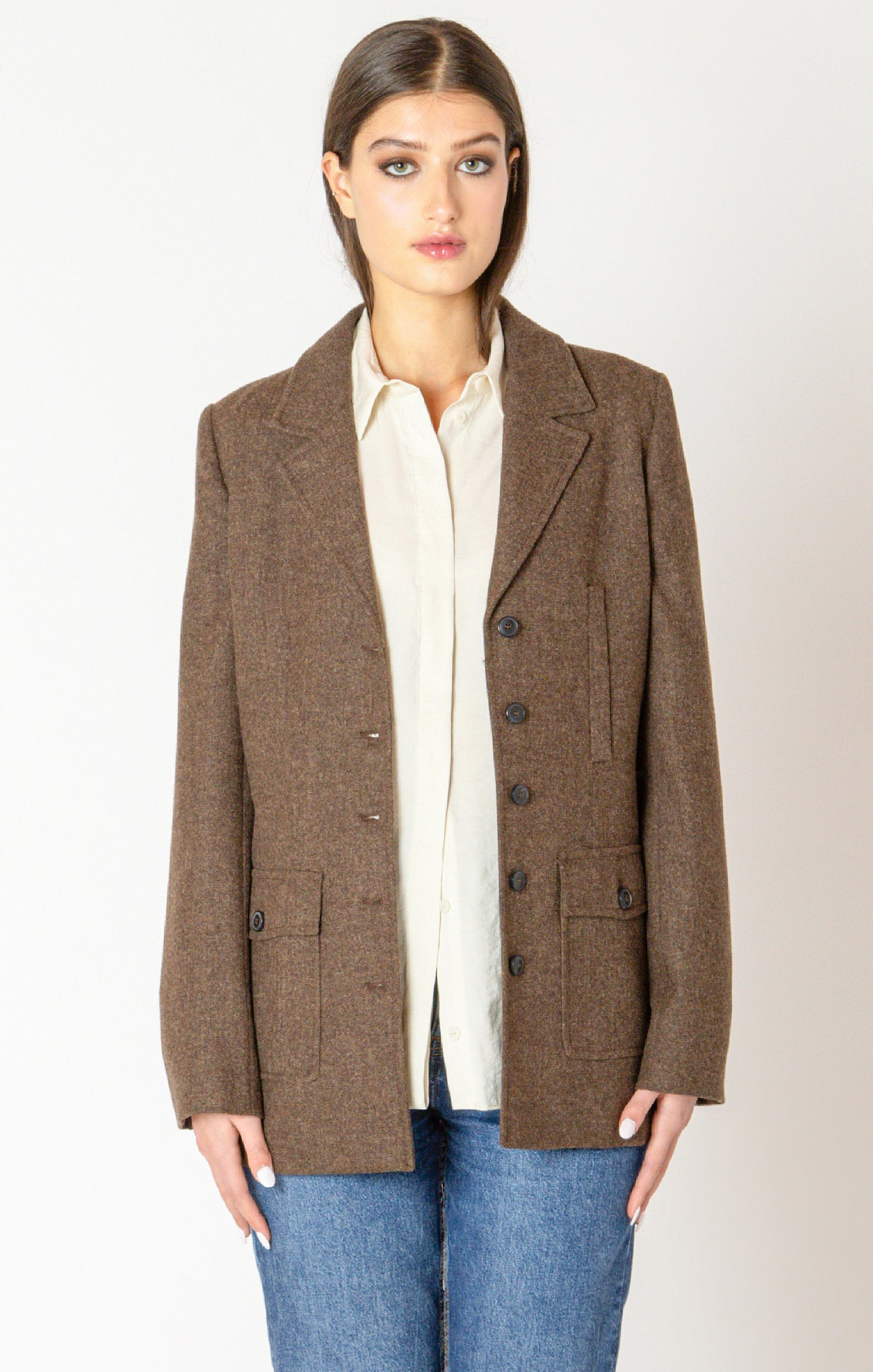 Utility Tweed Blazer