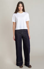 Load image into Gallery viewer, Stitched Detail Denim
