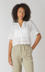 Load image into Gallery viewer, Beachside Eyelet Blouse
