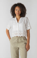 Load image into Gallery viewer, Beachside Eyelet Blouse
