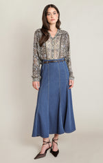 Load image into Gallery viewer, Orchid Print Blouse
