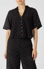 Load image into Gallery viewer, Leslie Openwork Blouse
