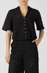 Load image into Gallery viewer, Leslie Openwork Blouse
