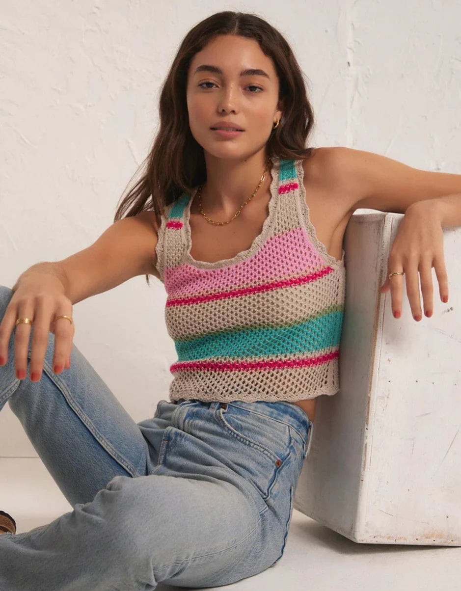 Sol Stripe Sweater Tank