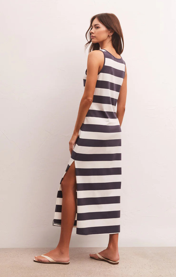 Shadow Striped Maxi Dress