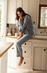 Load image into Gallery viewer, Sleep All Day Stripe PJ Set
