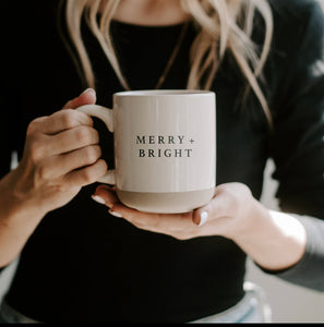 Merry + Bright Stoneware Mug